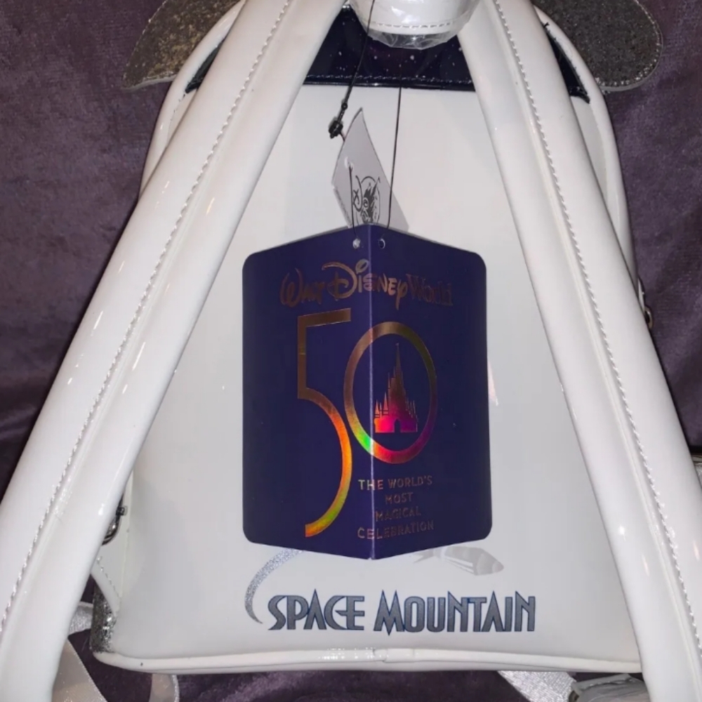 MICKEY MAIN ATTRACTION LOUNGEFLY BACKPACK SPACE MOUNTAIN NWT - Picture 3 of 3